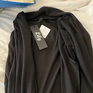 Lily long sleeve black cardigan